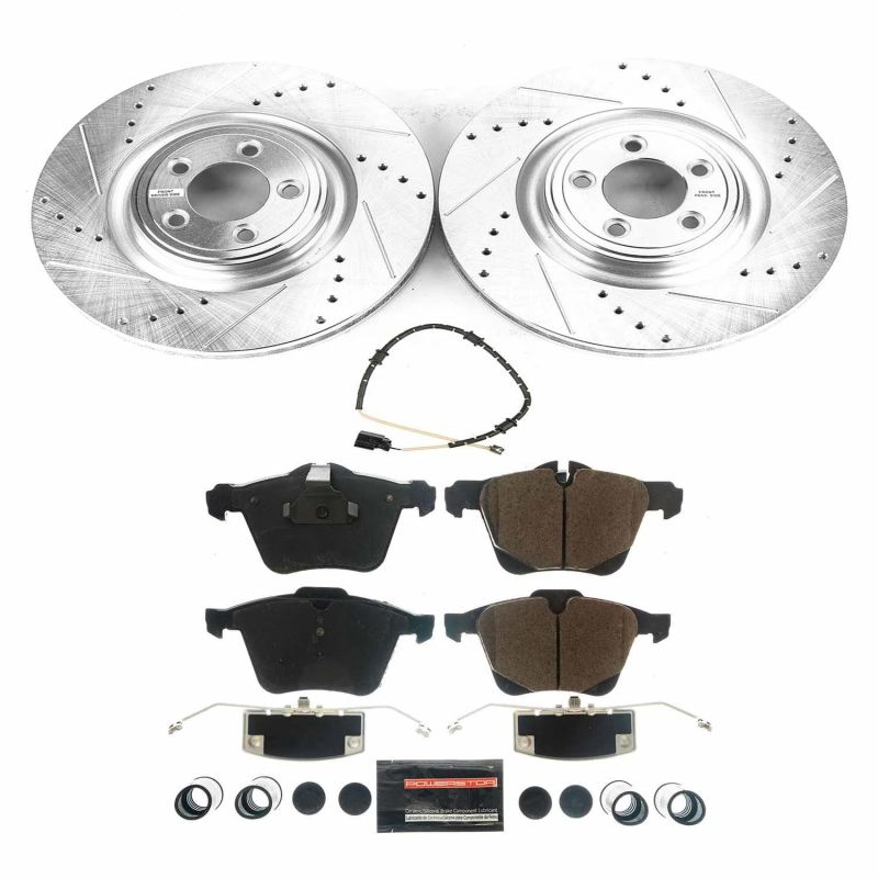 Power Stop 18-19 Jaguar F-Type Front Z23 Evolution Sport Brake Kit PowerStop