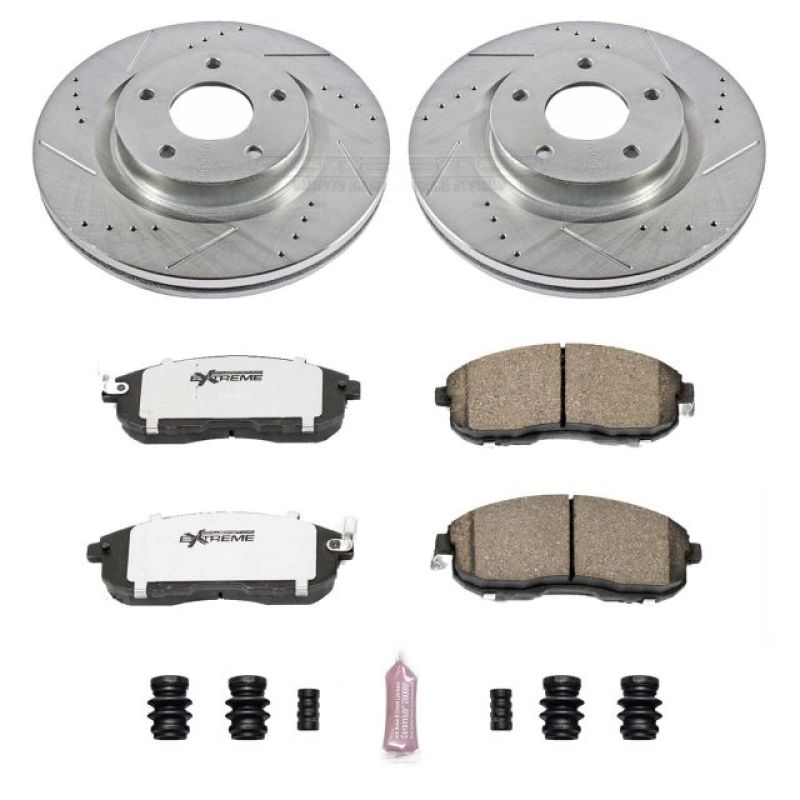 Power Stop 07-13 Nissan Altima Front Z26 Street Warrior Brake Kit PowerStop