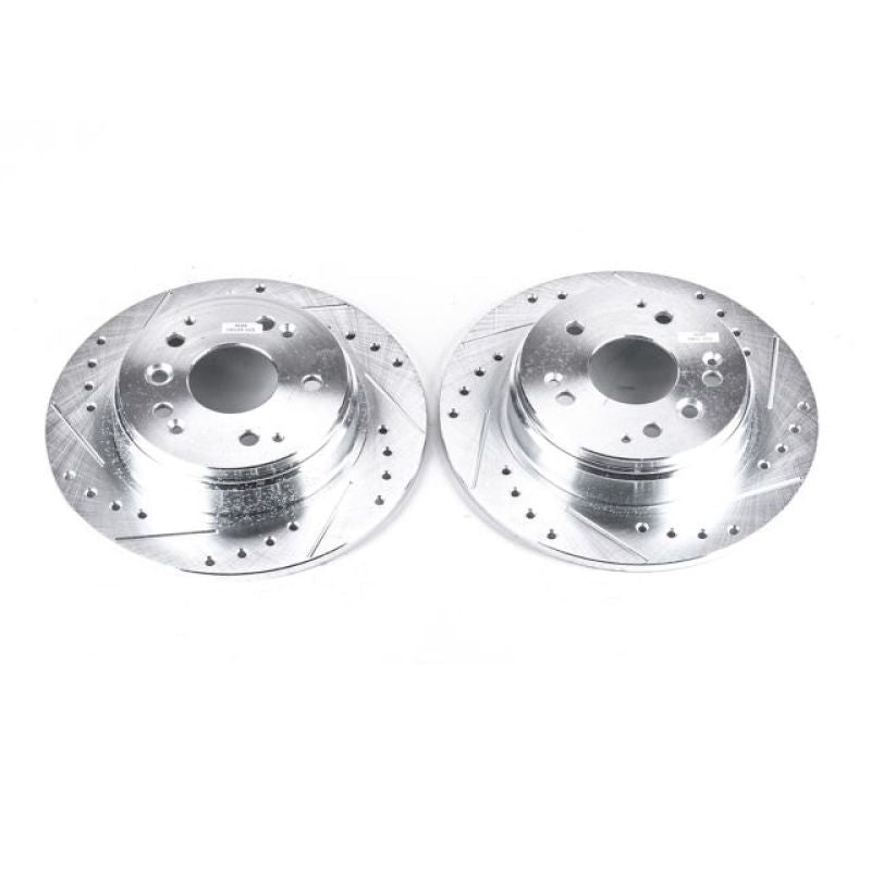 Power Stop 04-08 Acura TL Rear Evolution Drilled & Slotted Rotors - Pair PowerStop