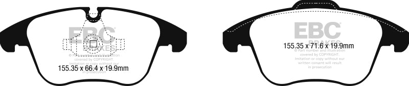 EBC YellowStuff Front Brake Pads - DP42252R EBC