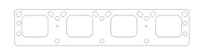 Cometic Chrysler Gen-2 Hemi .030in MLS Exhaust Manifold Gasket Set-1.844in x 1.890in Rectangle Port