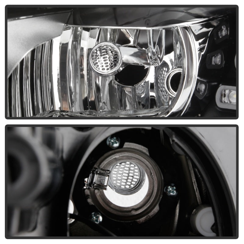 Spyder VW Tiguan 12-17 LED/DRL Projector Headlights Chrome PRO-JH-VWT12-LED-C SPYDER