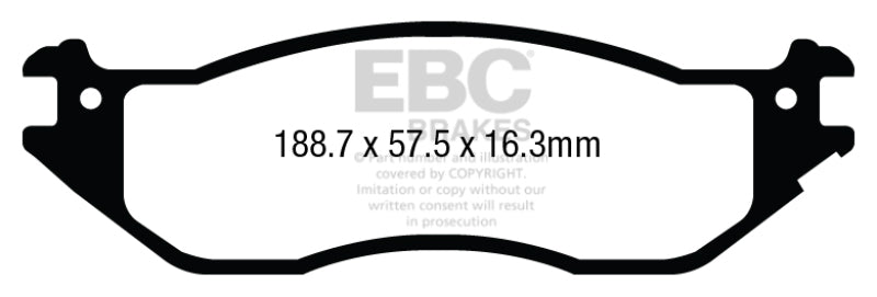 EBC YellowStuff Front Brake Pads - DP43002R