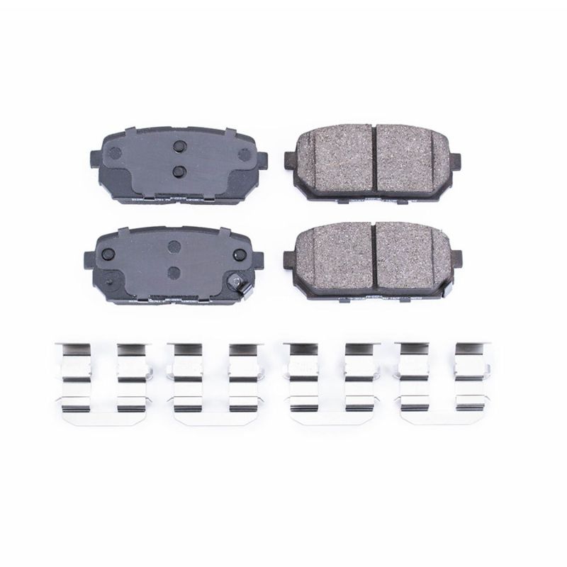 Power Stop 07-12 Kia Rondo Rear Z17 Evolution Ceramic Brake Pads w/Hardware PowerStop
