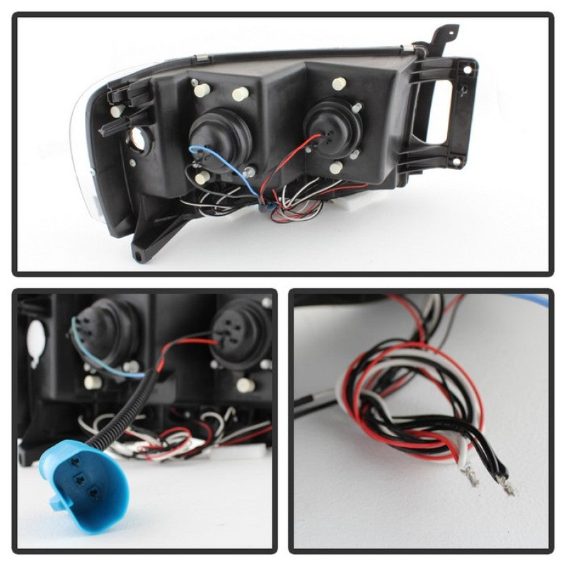 Spyder Dodge Ram 1500 02-05/Ram 2500 03-05 Projector Headlights LED Halo LED Chrm PRO-YD-DR02-HL-C SPYDER