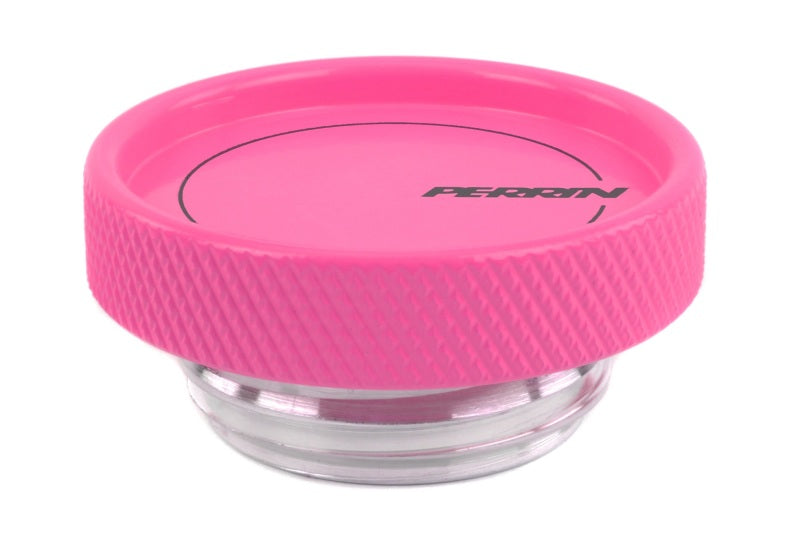 Perrin 02-21 Subaru WRX / 2022 BRZ & GR86 / 04-21 STI / 00-18 Forester XT Oil Fill Cap - Hyper Pink Perrin Performance