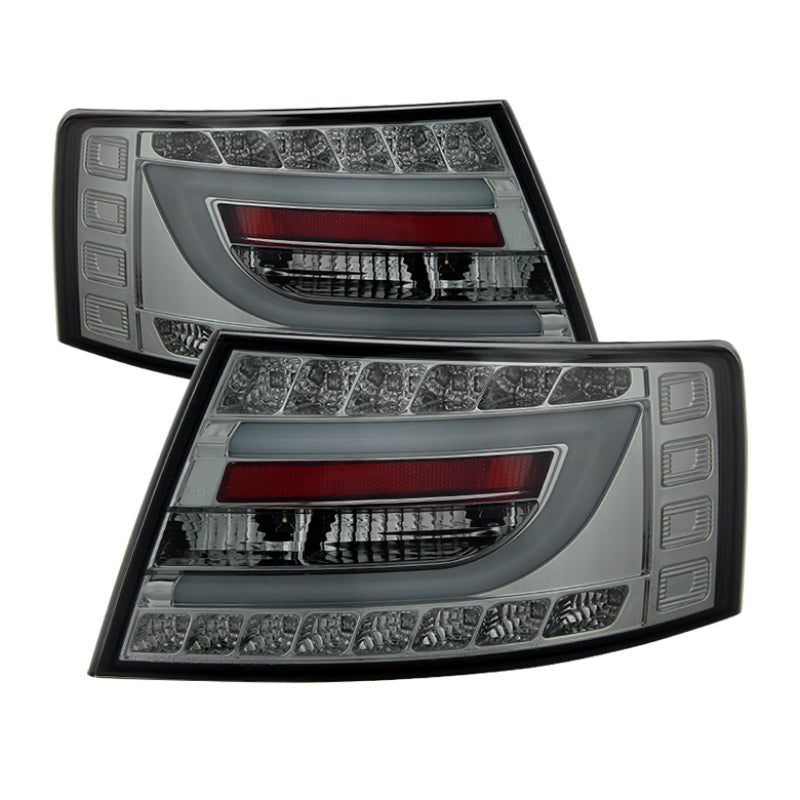 Spyder Audi A6 05-08 4Dr Sedan Only Light Bar LED Tail Lights Smke ALT-YD-AA605V2-LBLED-SM SPYDER