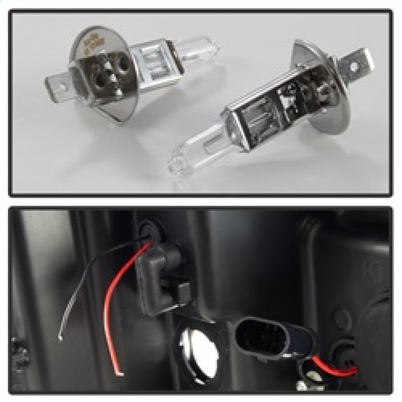 Spyder Chevy Silverado 1500 07-13 Version 3 Projector Headlights - Black PRO-YD-CS07V3-LBDRL-BK SPYDER