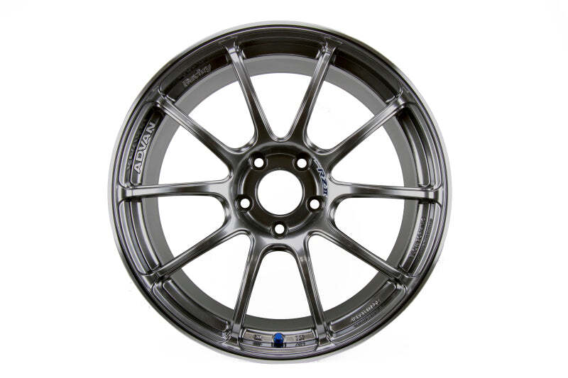 Advan YAZ8G48DHB RZII 18x8.0 +48 5-100 Racing Hyper Black Wheel