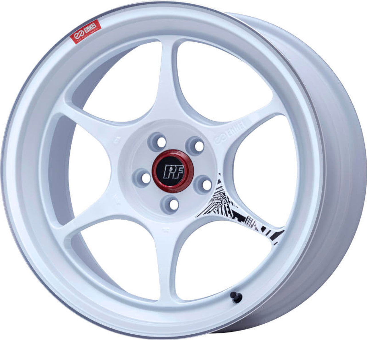 Enkei PF06 17x9 5x114.3 35mm Offset 75mm Bore White Machined