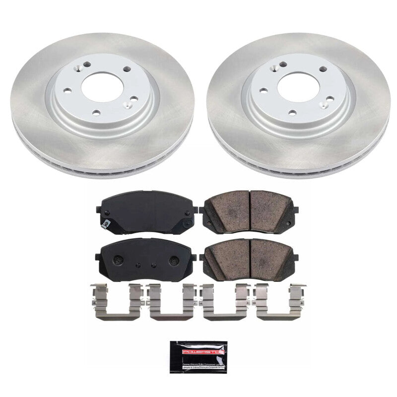 Power Stop 16-20 Kia Optima Front Semi-Coated Rotor Kit PowerStop