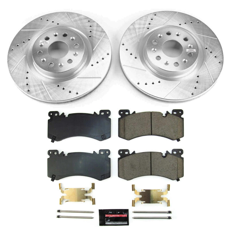 Power Stop 2022 Cadillac XT6 Front Z23 Evolution Brake Kit PowerStop