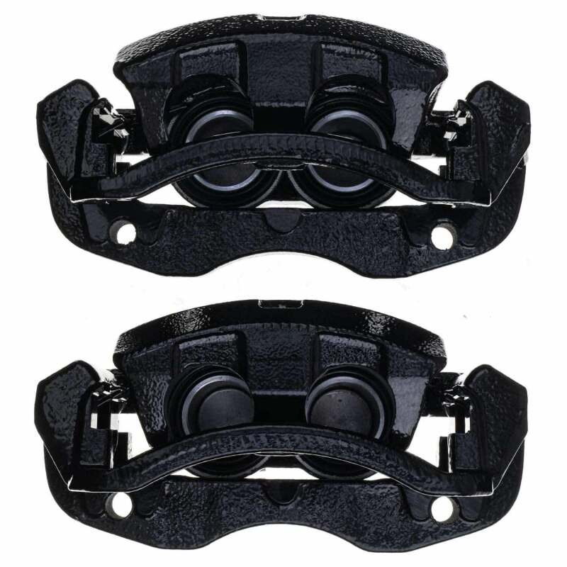Power Stop 2000 Ford Excursion Rear Black Caliper - Pair w/Bracket PowerStop