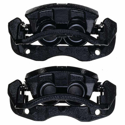 Power Stop 2000 Ford Excursion Rear Black Caliper - Pair w/Bracket PowerStop