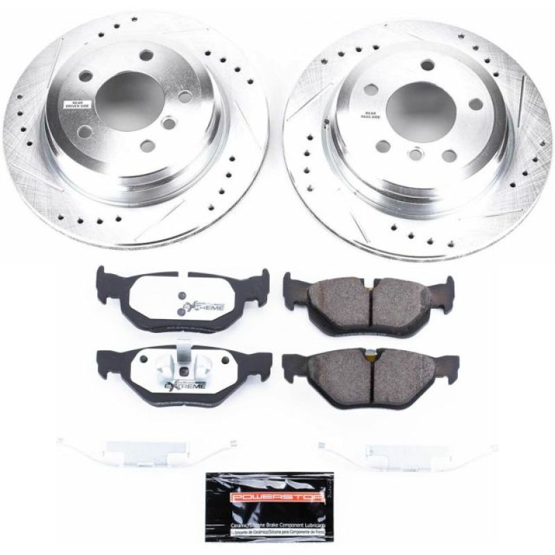 Power Stop 2006 BMW 325xi Rear Z26 Street Warrior Brake Kit PowerStop