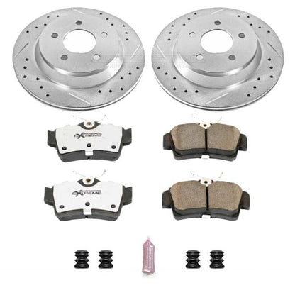 Power Stop 94-99 Ford Mustang Rear Z26 Street Warrior Brake Kit PowerStop