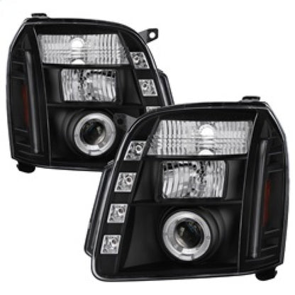 Spyder GMC Yukon 07-14/GMC Yukon Denali 07-14Projector Headlights LED Halo LED Blk PRO-YD-GY07-HL-BK SPYDER
