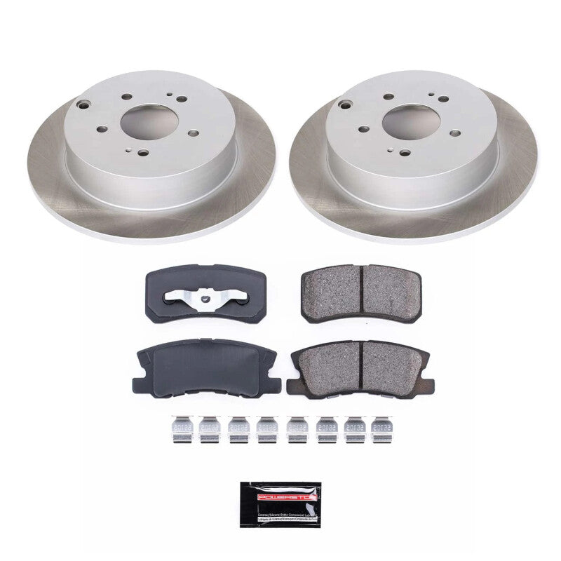 Power Stop 10-11 Mitsubishi Endeavor Rear Semi-Coated Rotor Kit PowerStop