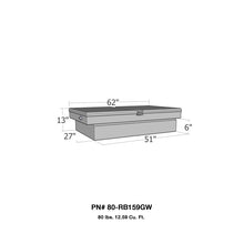 Load image into Gallery viewer, Westin/Brute Gull Wing Lid Mid Size / Down Size LB &amp; SB wide &amp; shallow - Aluminum