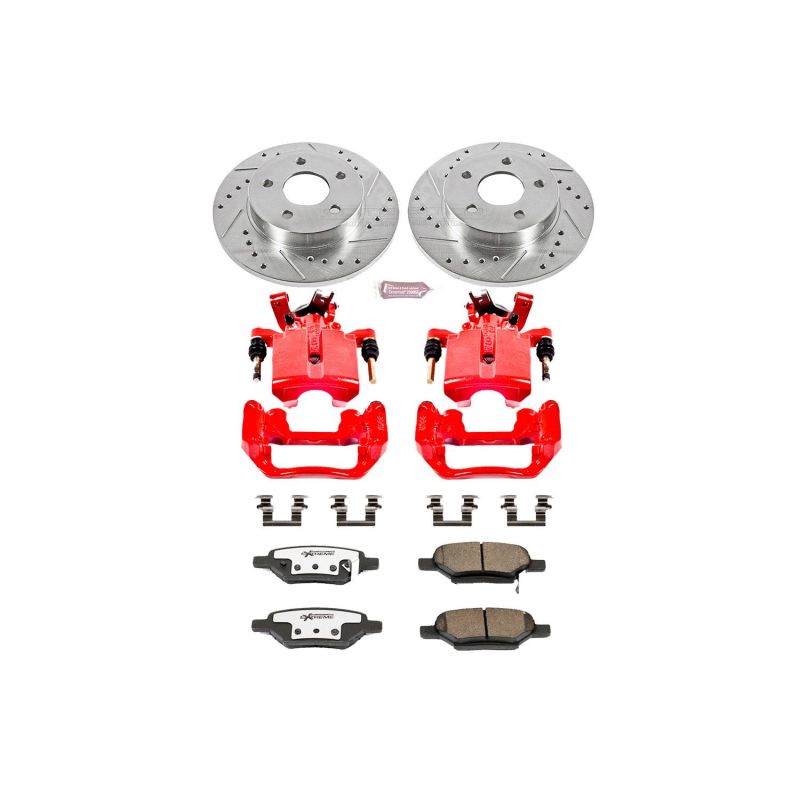 Power Stop 05-07 Chevrolet Cobalt Rear Z26 Street Warrior Brake Kit w/Calipers PowerStop