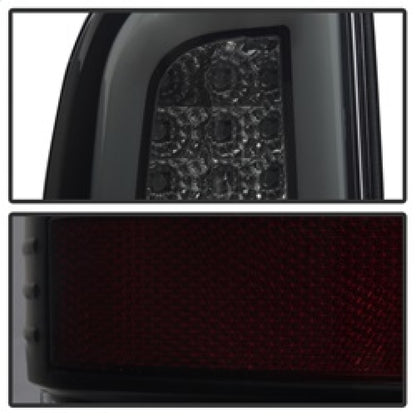 Spyder 08-16 Ford Super Duty F-250 V3 Light Bar LED Tail Lights - Blk Smoke ALT-YD-FS07V3-LBLED-BSM SPYDER