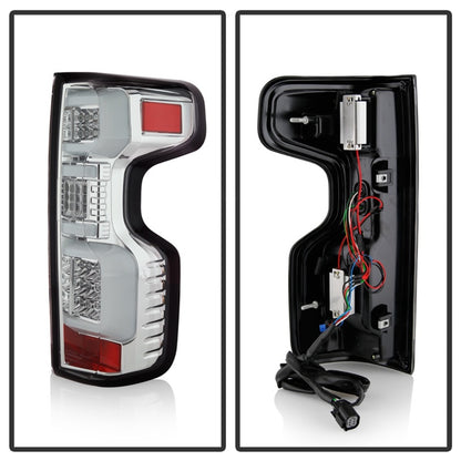 Spyder Chevy Silverado 19-20 LED Tail Light Chrome ALT-YD-CS19HAL-C SPYDER