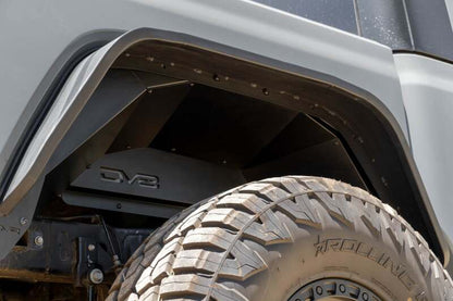 DV8 Offroad 20-24 Jeep Gladiator JT Rear Inner Fender Liners - Satin Black