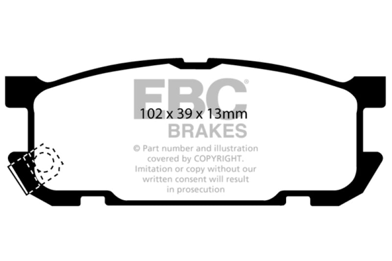 EBC GreenStuff Rear Brake Pads - DP21453 EBC
