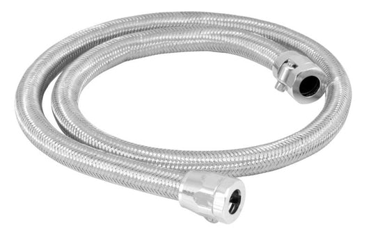 Spectre Fuel Line Stainless Steel Flex 3/8 in 3' W/Chrome Clamps - 29498
