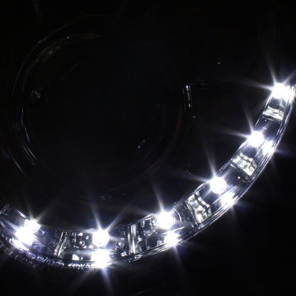Spyder Mercedes Benz CLK 03-09 Projector Halogen Model- LED Halo DRL Chrm PRO-YD-MBCLK03-DRL-C SPYDER