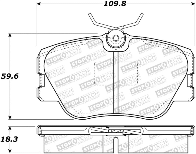 StopTech Premium Ceramic Brake Pads - 308.04230