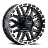 Raceline 953BM Krank 14x6in / 5x114.3 BP / 0mm Offset / 3.19mm Bore - Black & Machined Wheel