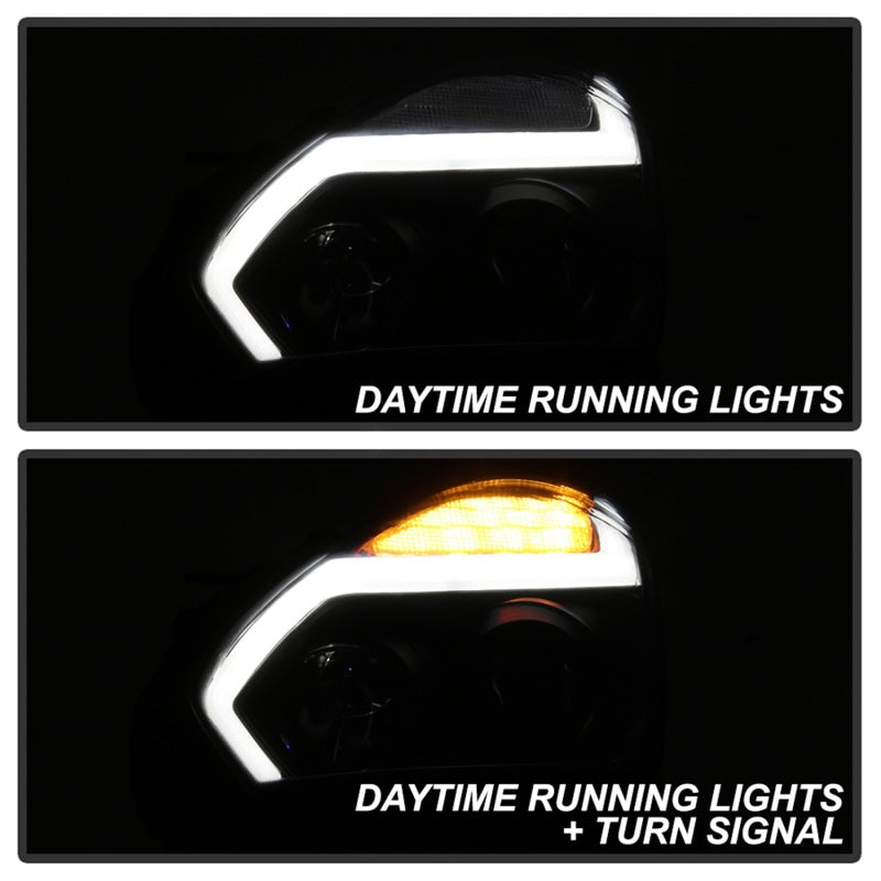 Spyder Nissan GTR R35 09-14 - Projector Headlights - DRL LED - Black SPYDER
