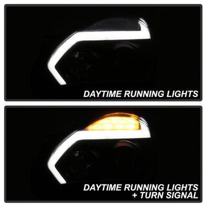 Spyder Nissan GTR R35 09-14 - Projector Headlights - DRL LED - Black SPYDER