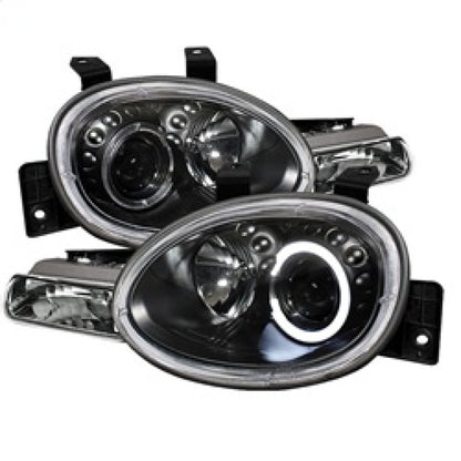 Spyder Dodge Neon 95-99/Plymouth Neon 95-99 Projector Headlights LED Halo Blk PRO-YD-DN95-HL-BK SPYDER