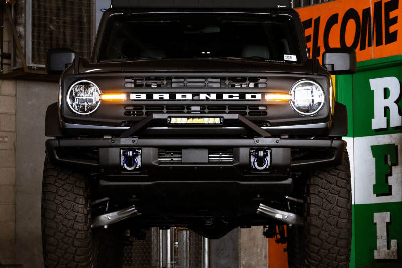 DV8 Offroad 21-22 Ford Bronco Factory Modular Front Bumper Bull Bar DV8 Offroad