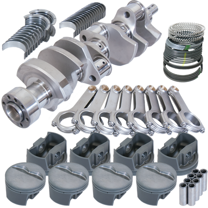 Eagle Chevy 350 1Pc 3.750in Crank 5.700in H-Beam -5cc Flat Top 4.040in Pistons Balanced Assembly