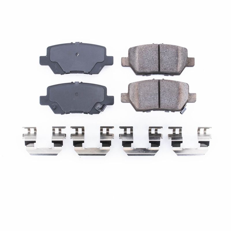 Power Stop 05-12 Acura RL Rear Z17 Evolution Ceramic Brake Pads w/Hardware PowerStop