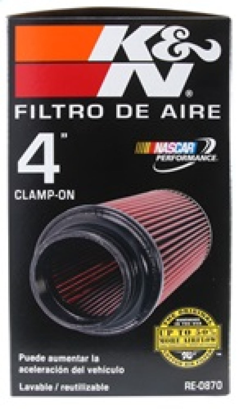 K&N Universal Rubber Filter 4inch FLG / 6inch OD-B / 4-5/8inch OD-T / 9inch H K&N Engineering