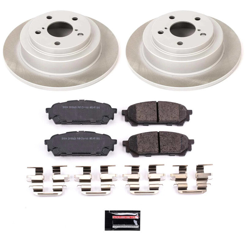 Power Stop 03-07 Subaru Impreza Rear Semi-Coated Rotor Kit PowerStop