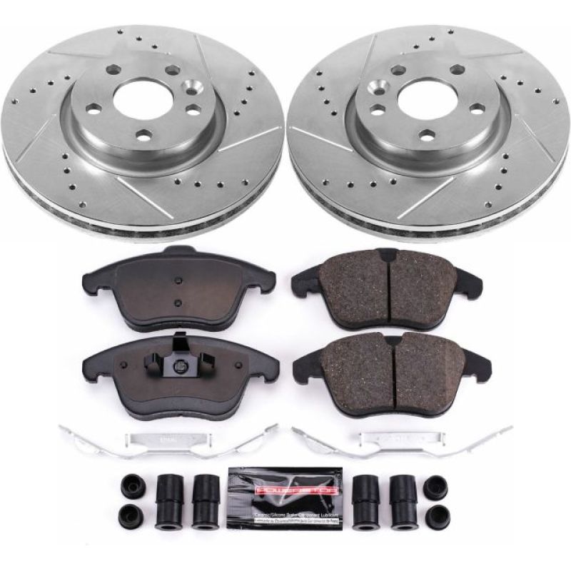 Power Stop 15-18 Volvo S60 Front Z23 Evolution Sport Brake Kit PowerStop