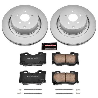 Power Stop 09-13 Infiniti FX50 Rear Z17 Evolution Geomet Coated Brake Kit PowerStop