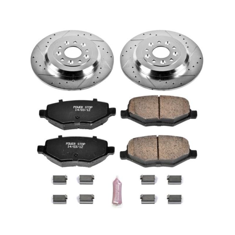 Power Stop 11-15 Ford Edge Front & Rear Z23 Evolution Sport Brake Kit