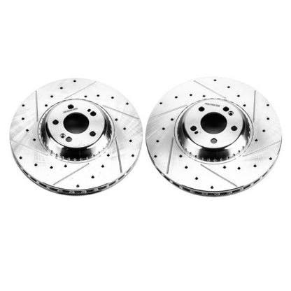 Power Stop 18-21 Mercedes-Benz S560 Front Drilled & Slotted Rotor - Pair