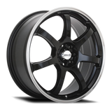 Maxxim Knight 16x7 10x100/114.3 ET40 Gloss Black Lip Polish