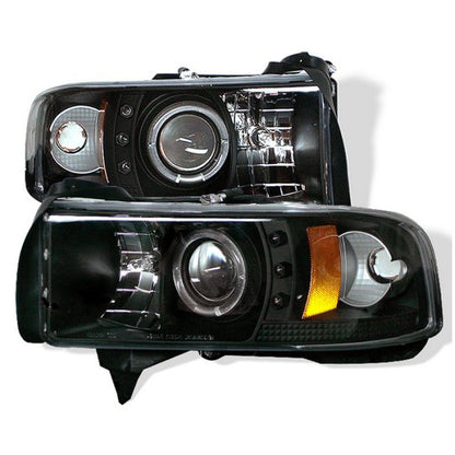 Spyder Dodge Ram 1500 94-01 94-02 Projector Headlights CCFL Halo LED Blk PRO-YD-DR94-CCFL-BK SPYDER