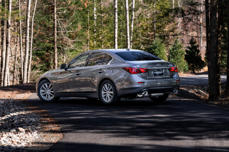 MBRP 16-22 Infiniti Q50 3.0L RWD/AWD 3in Cat-Back Dual Split Rear Street Version T304 MBRP