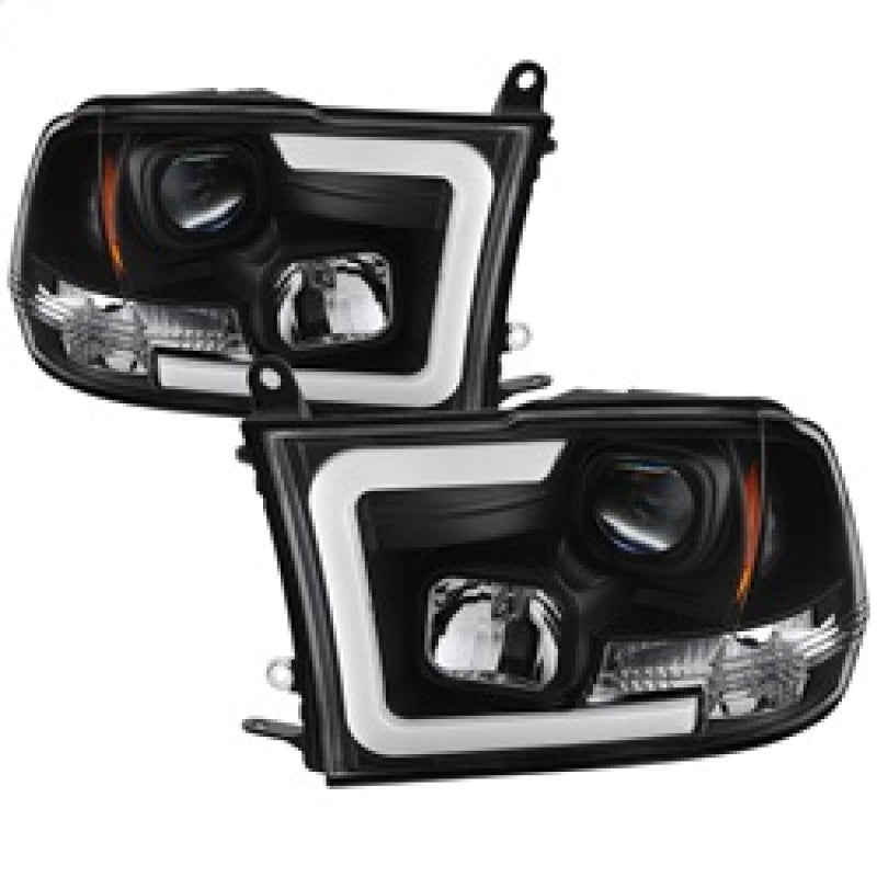 Spyder 09-16 Dodge Ram 1500 Version 2 Headlights Light Bar DRL Black PRO-YD-DR09V2-LBDRL-BK SPYDER