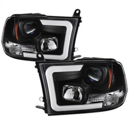 Spyder 09-16 Dodge Ram 1500 Version 2 Headlights Light Bar DRL Black PRO-YD-DR09V2-LBDRL-BK SPYDER