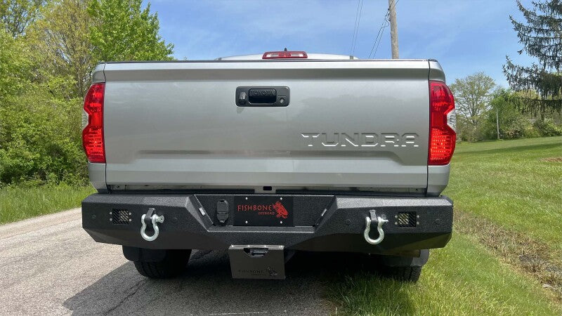 Fishbone Offroad 14-21 Toyota Tundra Rear Bumper - Black Texture Fishbone Offroad